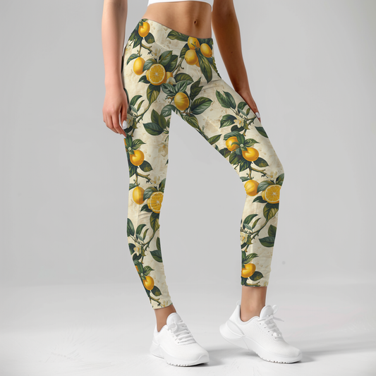 Cottagecore lemon leggings