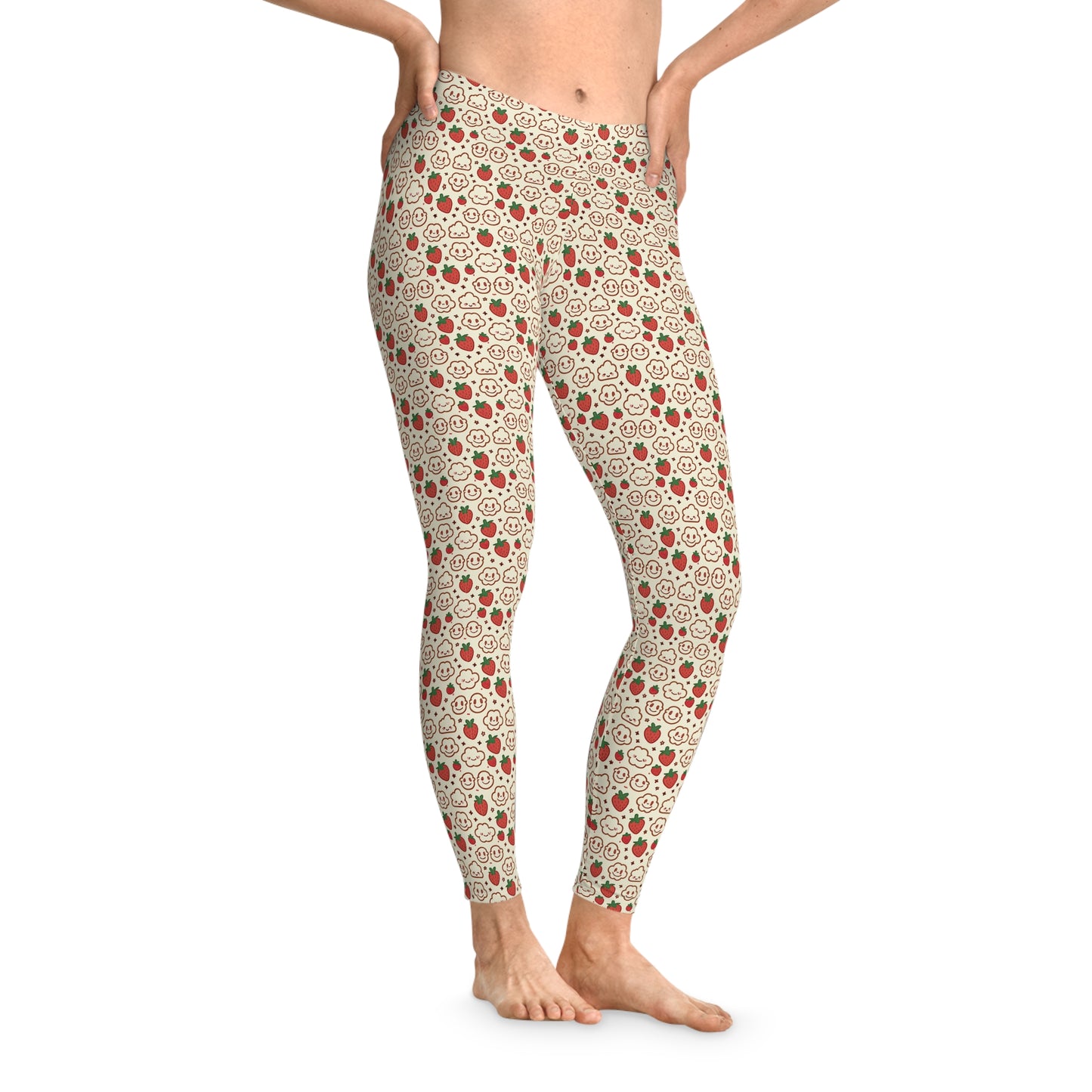 Kawaii Cute Strawberry Coquette Leggings