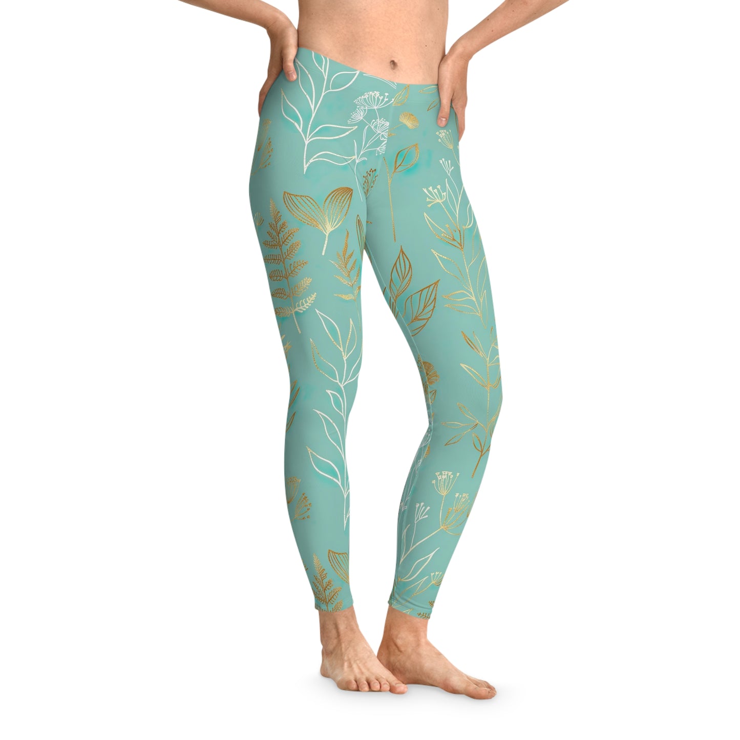 Bohemian Plant Pattern Leggings