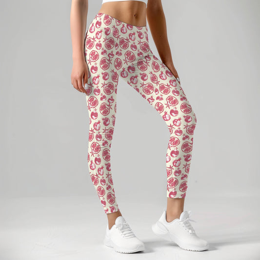 Pomegranate Print Leggings